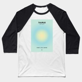 Taurus Zodiac Sign Aura Baseball T-Shirt